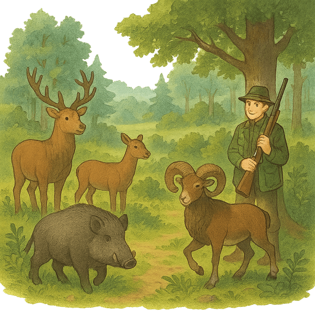 Jagdwild aus heimischen Wäldern